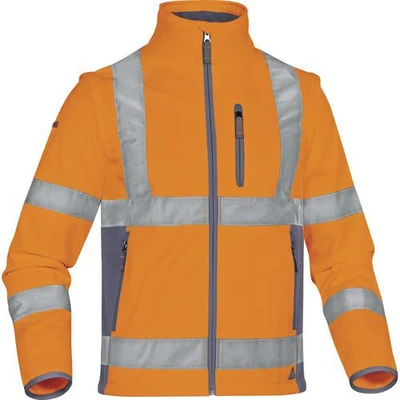 Afbeelding van Delta Plus MOON2OG3X jas van &quot;Softshell&quot; polyester/elastaan met 3 gelamineerde lagen, Small, Neonoranje grijs, 10
