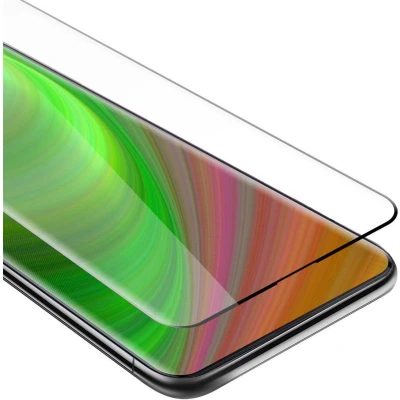 Afbeelding van Cadorabo Screenprotector geschikt voor Oppo FIND X Volledig scherm pantserfolie Beschermfolie in TRANSPARANT met ZWART Gehard (Tempered) display beschermglas 9H hardheid 3D Touch