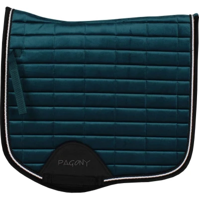 Afbeelding van Pagony Work Velours zadeldek olijf maat:vs cob