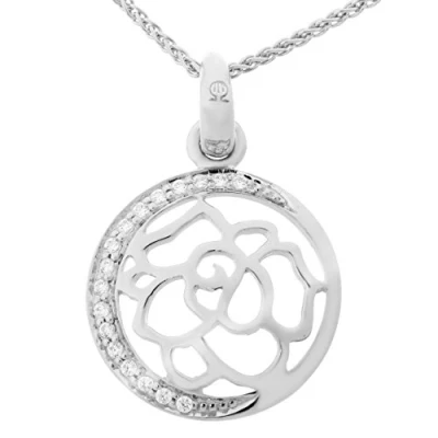Afbeelding van Orphelia Silver 925 Zh 7089 Pendant Flower Zirc