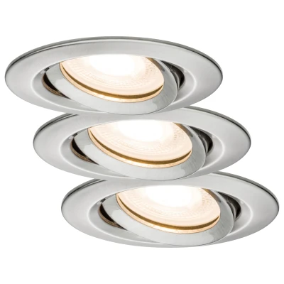 Afbeelding van Paulmann LED Nova 3x7W zwenk IP65 staal, GU10, O93