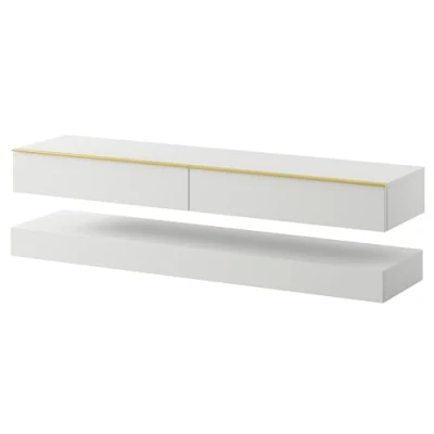 Afbeelding van Selsey TV Lowboard Hylia 140 cm wit