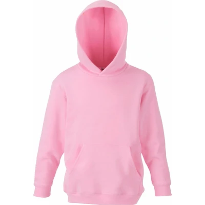Afbeelding van Fruit Of The Loom Kinder Unisex Sweatshirt Met Capuchon / Hoodie (Licht Rose)