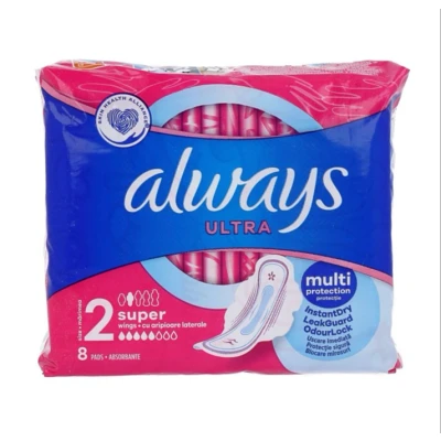 Afbeelding van Always Maandverband Ultra Super Met Vleugels Maat 2 8 Pads