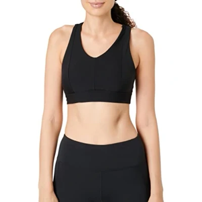Afbeelding van ONLY Play Onpjana Cross BRA Sportbh met medium support, Dames, Maat: Large, Black