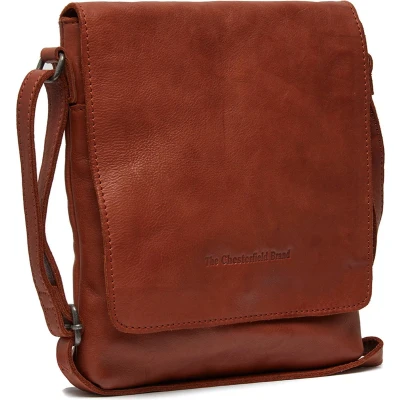 Afbeelding van The Chesterfield Brand Leren Schoudertas Cognac Duncan