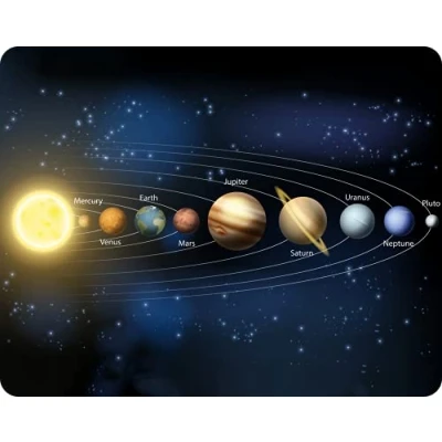 Afbeelding van Universum/zonnestelsel muismat/muismat (motief 150) kwaliteit muismat 23 x 19 cm gemaakt van extreem scheurbestendig speciaal rubber met sterk hechtende onderkant voor optimale grip Edition