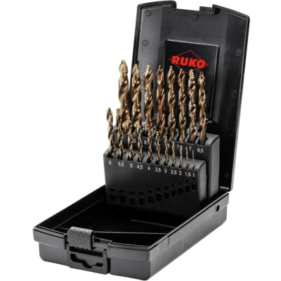 Afbeelding van Ruko ULTIMATECUT Twist Drill Set FLOWSTEP® 19 Stuks HSSE Co 5
