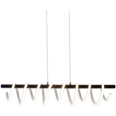 Afbeelding van näve Led hanglamp Belleza 3 standen dimbaar met een wandschakelaar, zwart/wit, efficiëntieklasse: f (1 stuk)