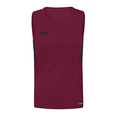 Afbeelding van JAKO Tanktop Uitdaging, Uniseks Kind, Kastanjebruin/Marineblauw, 140