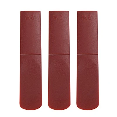 Afbeelding van 3 stuks altsaxofoonbladeren 2,5 hars altsaxofoon mondstuk bladeren voor oude saxofoon (rood)