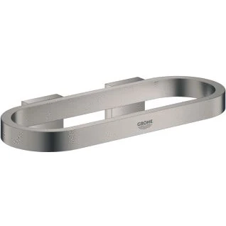 Afbeelding van Grohe selection handdoekring 200mm metaal hard graphite geborsteld voor zeepschaal 41 036 en douchetray 037 41035al0