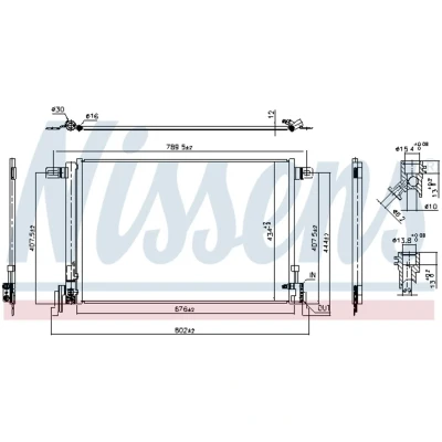 Afbeelding van Nissens Airco condensor 941209