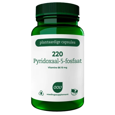 Afbeelding van AOV 220 Pyridoxaal 5 fosfaat 120 vegetarische capsules