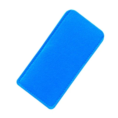 Afbeelding van Eyezoo® Brillenkoker Blauw Briletui Brillenhoes Vilt Insteek