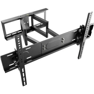 Afbeelding van RICOO TV muurbeugel beugel voor wand 42 75 inch universele slimme platte gebogen zwenkarm R08 XL draaibare kantelbare arm tot kg &amp; VESA 600 (400) x 400 mm