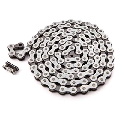 Afbeelding van KHE BMX/FIXIE ketting 1/2&quot; x 1/8&quot; 112 schakels links slechts 385g met kettingslot I4 vele kleuren (wit)