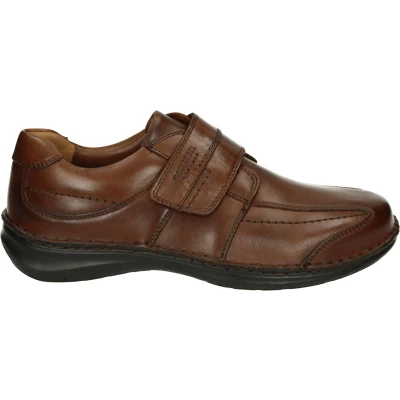 Afbeelding van Josef Seibel New Anvers 02 Klittenbandschoenen voor heren, breedte K (extra breed), uitneembaar voetbed, cognac, 45 EU X Breed
