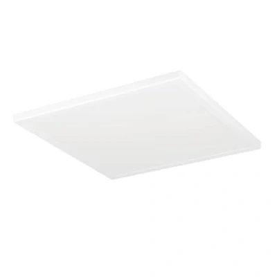 Afbeelding van Eglo LED plafondlamp Rovito, ronde badkamer plafonnière, badkamerlamp plafond van kunststof in wit, plafondverlichting warm wit koud IP44, 39x39 cm