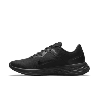 Afbeelding van NIKE Performance Revolution 6 Hardloopschoenen neutraal, Heren, Maat: 47, Black/dark smoke grey Textiel/ synthetisch