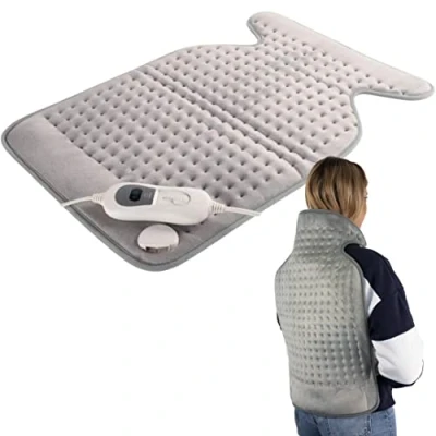 Afbeelding van Mobiclinic Elektrische Warmtekussen voor nek Schouder en rug 62x43 cm 3 warmtestanden Automatische uitschakeling