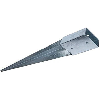 Afbeelding van KOTARBAU® Inslagbodemhuls 101 x mm lengte 750 paaldrager thermisch verzinkt inslaghuls voor vierkante houten palen grondanker anker staal grondankers