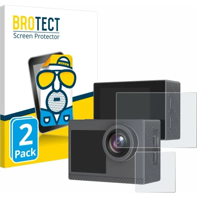 Afbeelding van BROTECT Screenprotector voor Akaso Brave 4 Pro Folie Beschermfolie matte (2 Stuks)