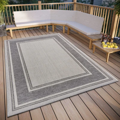Afbeelding van Binnen en buitenkleed Cast 190x290cm Grijs Klassiek Vloerkleed 123vloerkleed.nl is de online webshop voor vloerkleden woonaccessoires.