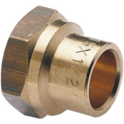 Afbeelding van Bonfix schroefbus 22 mm soldeer x 3/4&quot; bi.dr. lang