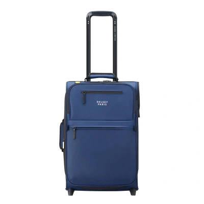 Afbeelding van Delsey Paris Maubert 2.0 2 Rolls Expandable Cabin Trolley WP 55 Trolley, Maat: One Size, Marine blue