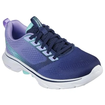 Afbeelding van Skechers Dames GO Walk 7 Hailey Sneaker, Navy, 6 UK, marineblauw, 39 EU