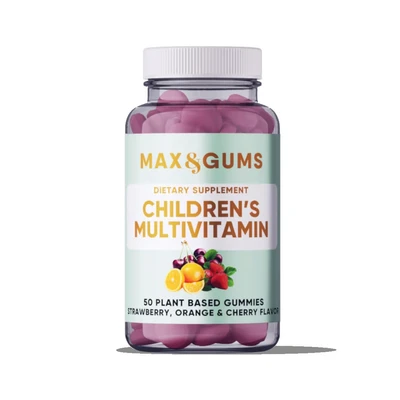 Afbeelding van Max &amp; Gums Kids Multivitamine gummies Vitamine d c Vegan glutenvrij 50
