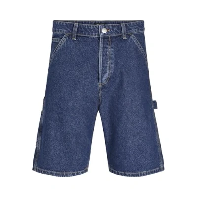 Afbeelding van Jack &amp; Jones Jjialex Jjcarpenter Jeansshort, Heren, Maat: Small, Blue denim