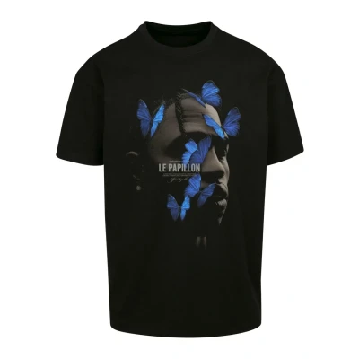 Afbeelding van Upscale by Mister Tee LE Papillon Oversize Tshirt print, Maat: XS, Black
