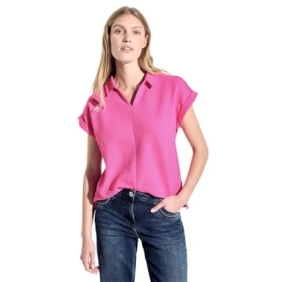 Afbeelding van Cecil Poloshirt, Dames, Maat: Large, Pink