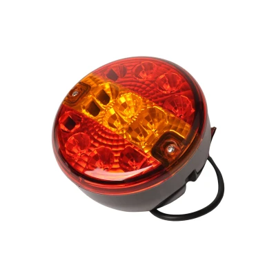 Afbeelding van Aanhangwagendirect LED achterlicht rond 140x80 mm