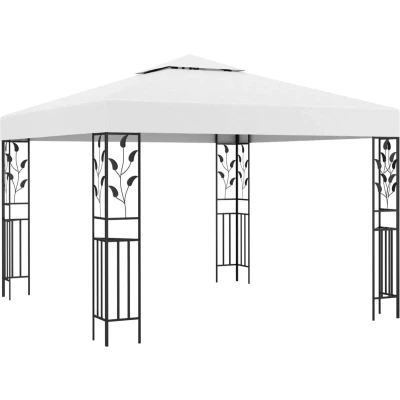 Afbeelding van vidaXL Prieel 180 g/m² 3x3 m wit