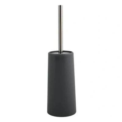 Afbeelding van MSV Toiletborstel houder/WC borstel antraciet kunststof 35 cm