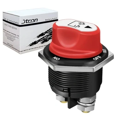 Afbeelding van Jtron auto batterij schakelaar 12v 200a 32v max on off out mini batterin isolator for boot motorfiets RV marine