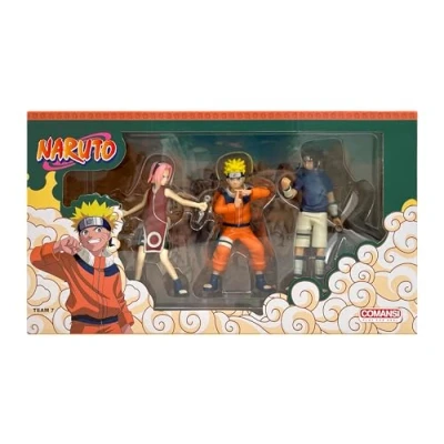 Afbeelding van Naruto Giftbox met 3 Speelfiguurtjes 9 cm kunststof Comansi