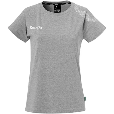 Afbeelding van Kempa Trainingscore Sport Tshirt, Dames, Maat: Large, Dark grau melange