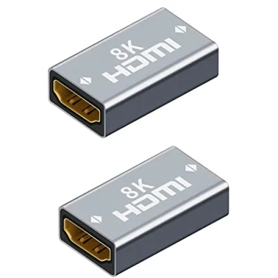Afbeelding van SHANFEILU HDMI Koppeling Vrouwelijk naar 8K Adapter Verlengkabel Connector 3D HDR Aluminium voor HDTV PC Monitor Projector Laptop 2Pack