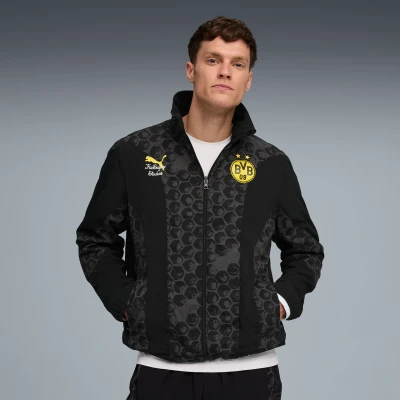 Afbeelding van Puma Kidsuper BVB Reversible Jacket Fanartikel, Heren, Maat: Large, Black/faster yellow