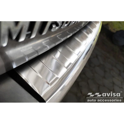 Afbeelding van Avisa RVS Achterbumperprotector passend voor Mitsubishi Outlander II 2006 2012 / Peugeot 4007 2007 Citroën C Crosser &#039;Ribs&#039;