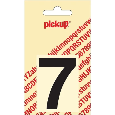 Afbeelding van Plakcijfer Helvetica 60 mm zwart 7
