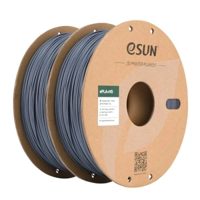 Afbeelding van eSUN PLA+ Filament 1.75mm, PLA+HS Hoge Snelheid 3D Printer Dimensionale nauwkeurigheid +/ 0.03mm, 1KG Spool (2.2 LBS) Speedy (Grijs 2KG, 1.75)