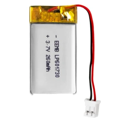 Afbeelding van EEMB lithium polymeerbatterij 3,7 V 260mAh 601730 Lipo oplaadbare batterij met draad JST connector bevestig de polariteit van het apparaat en voor aankoop