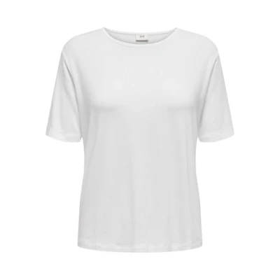 Afbeelding van JdY Jdymila S/S O Neck Top JRS T shirt voor dames, wit, L