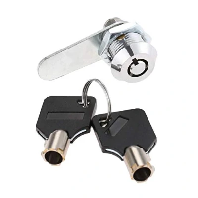 Afbeelding van Draad Tubular Cam Lock 16mm Zinklegering Beveiliging Lade Cilinder Slot met 2 Sleutels voor Deur Brievenbus Kast Zilver