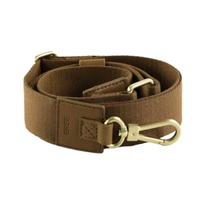 Afbeelding van BREE Schouderriem Accessoires voor tassen Juna SLG Webbing Change It Brown Sugar Lichtbruin